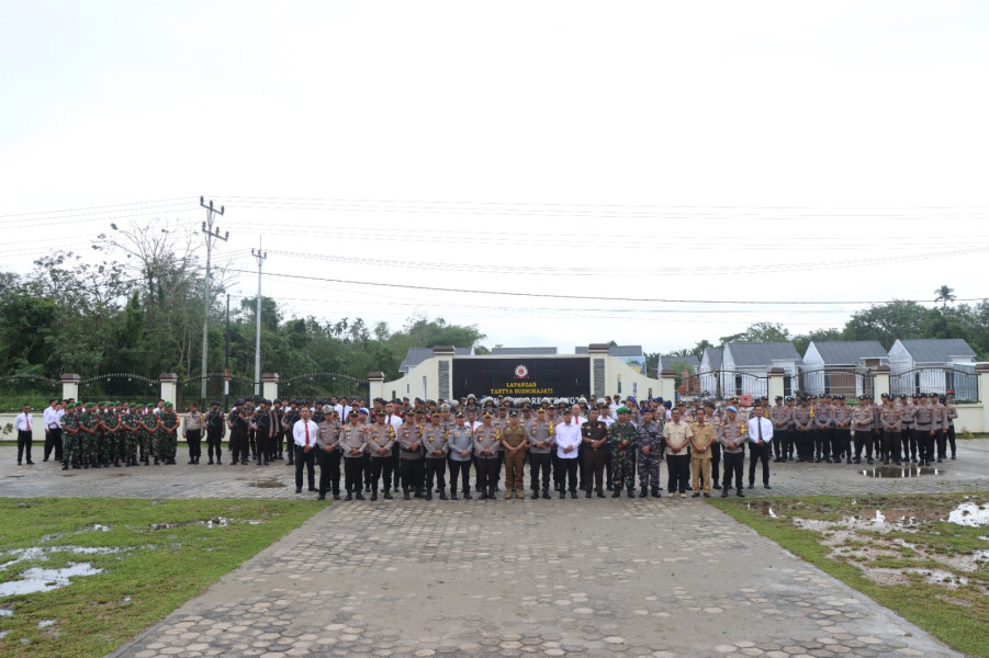 Polres Kepulauan Meranti Gelar Apel Kesiapan Pengamanan Pemilu 2024